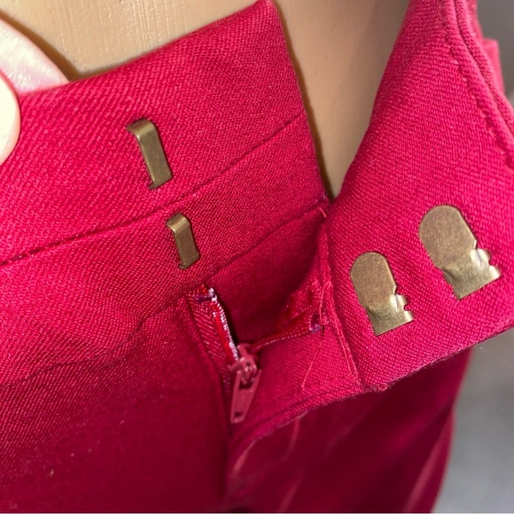 GAP Slim City Coupe Urbaine Red Crop Pants - SIZE 8R - NWT - Picture 8 of 9